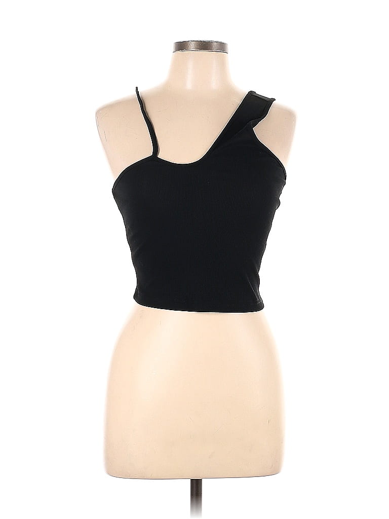Pre-owned Shein Tank Top Black Strapless Neckline Tops