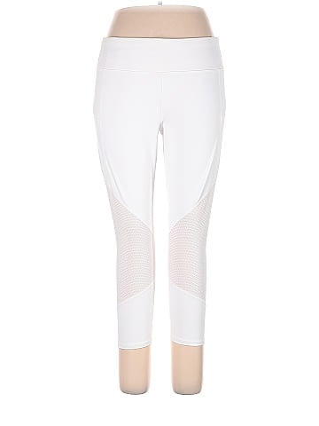 Athleta Solid White Active Pants Size XL - 67% off
