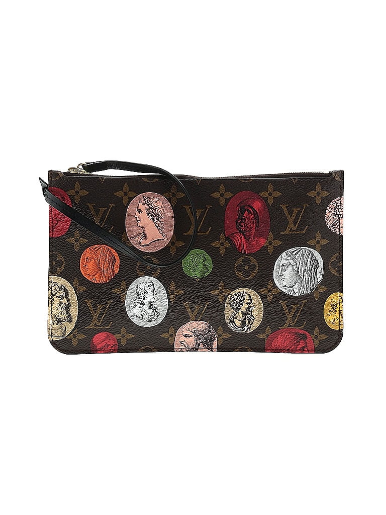 Louis Vuitton Fornasetti Giant Monogram Pouch Pochette Brown from