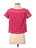 W by Worth 100% Polyester Pink Short Sleeve Blouse Size XP - photo 2