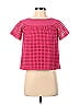 W by Worth 100% Polyester Pink Short Sleeve Blouse Size XP - photo 1