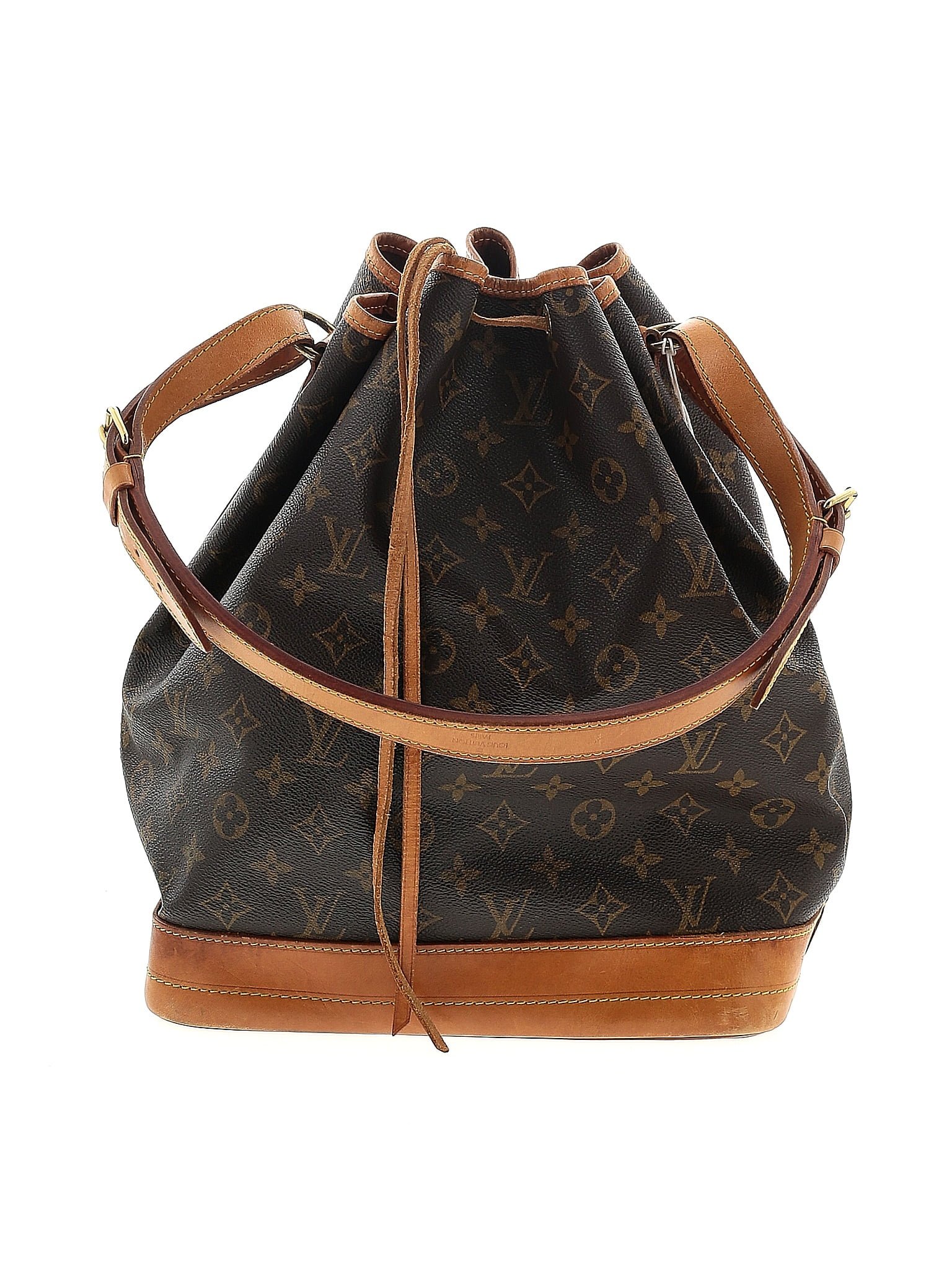 Louis Vuitton 100% Coated Canvas Black Brown Monogram Canvas Noe Bucket Bag  One Size - 44% off
