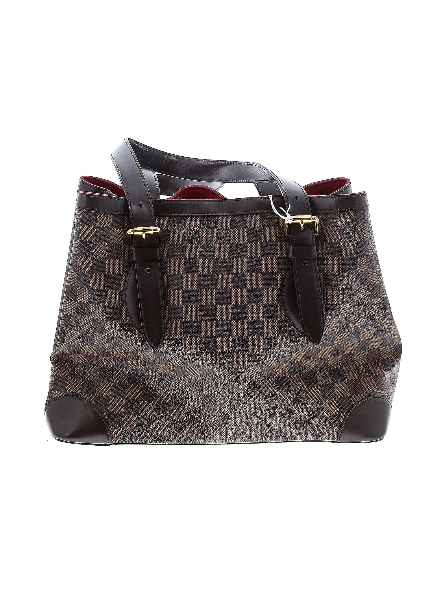 LOUIS VUITTON. Purse in brown checkerboard coated canvas…