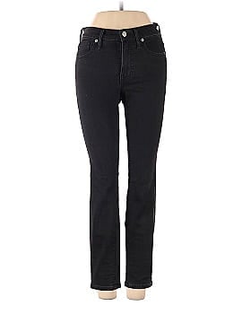 Madewell Petite 9" Mid-Rise Skinny Jeans in Lunar Wash (view 1)