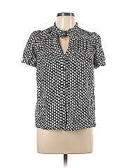 French Connection Short Sleeve Silk Top
