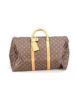 Louis Vuitton Brown Monogram Keepall 45 Boston Bag