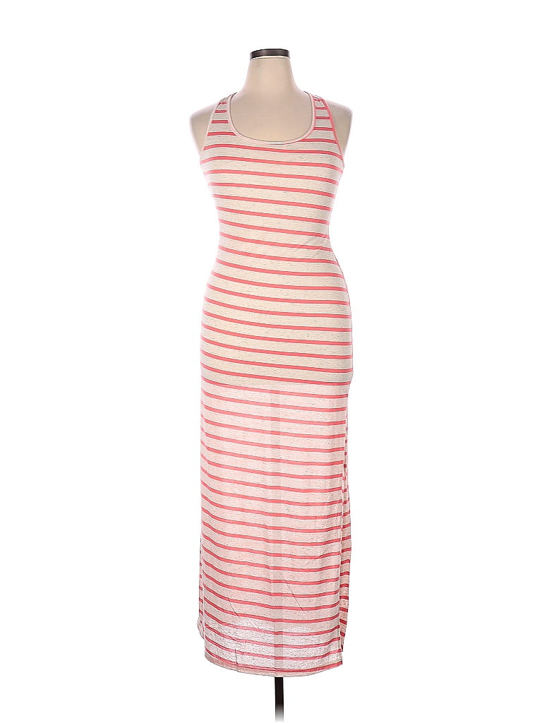 Arden B. Color Block Stripes Multi Color Ivory Casual Dress Size XL - photo 1