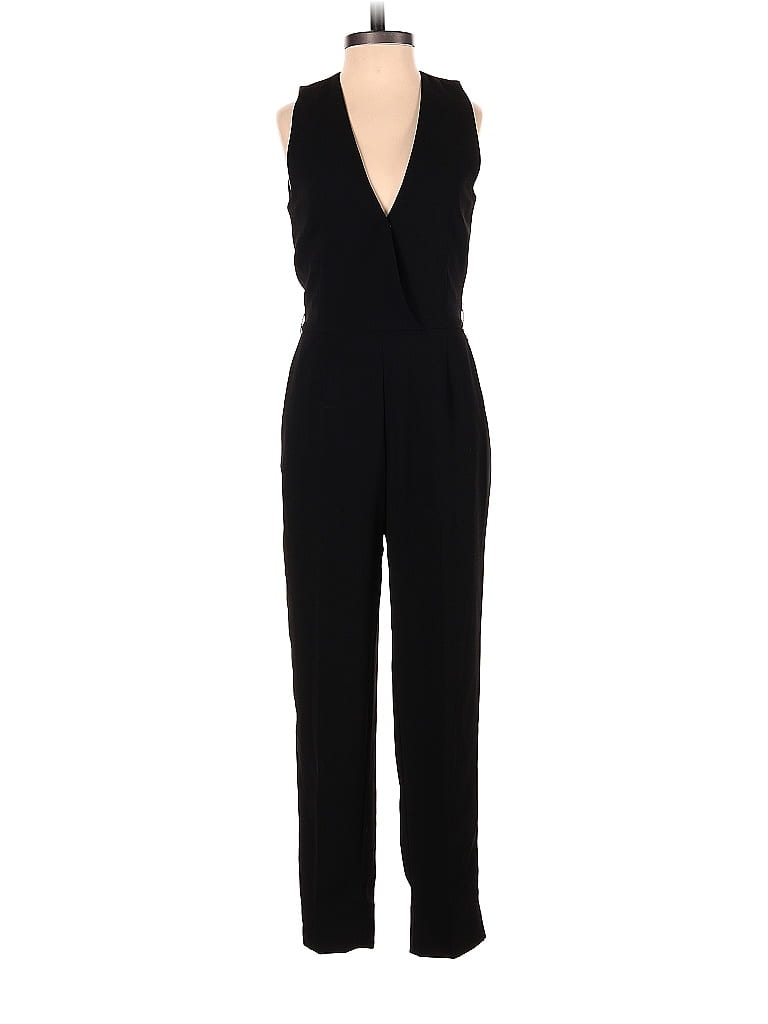 H&M 100% Polyester Solid Black Jumpsuit Size 2 - 62% off | thredUP