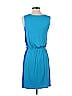 Ann Taylor LOFT Solid Color Block Blue Casual Dress Size XS - photo 2