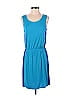 Ann Taylor LOFT Solid Color Block Blue Casual Dress Size XS - photo 1