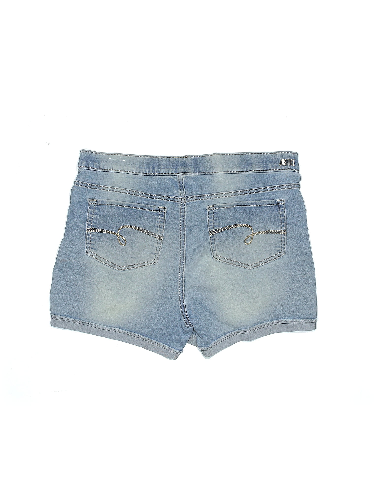 justice denim shorts