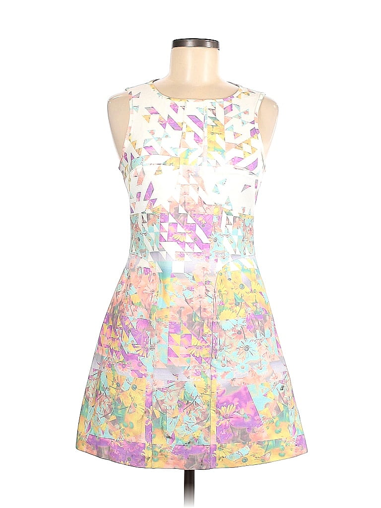 Tibi Floral Purple Casual Dress Size 6 - photo 1
