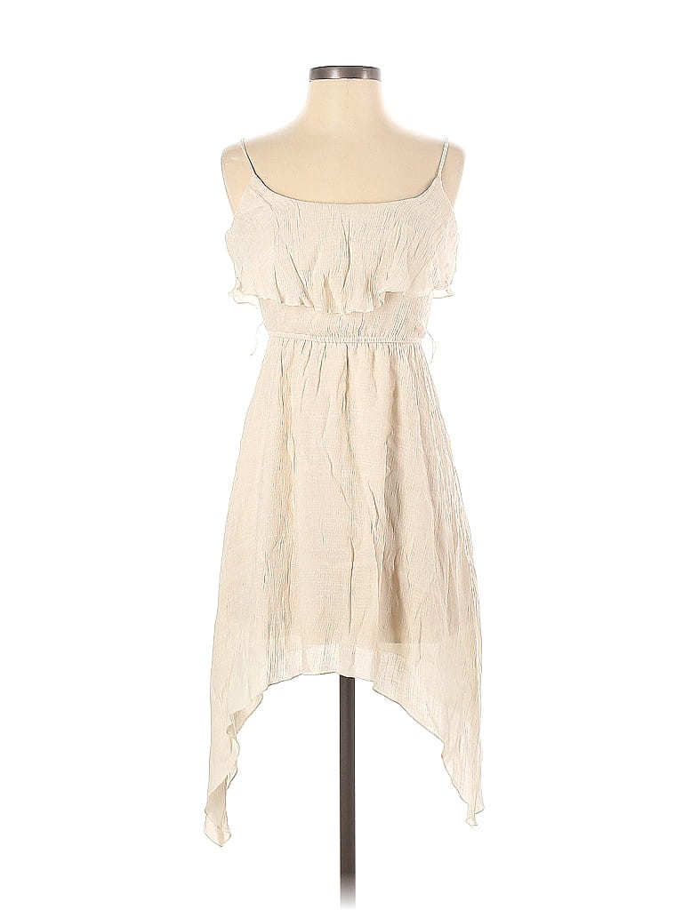 Trixxi Solid Tan Ivory Casual Dress Size S - photo 1