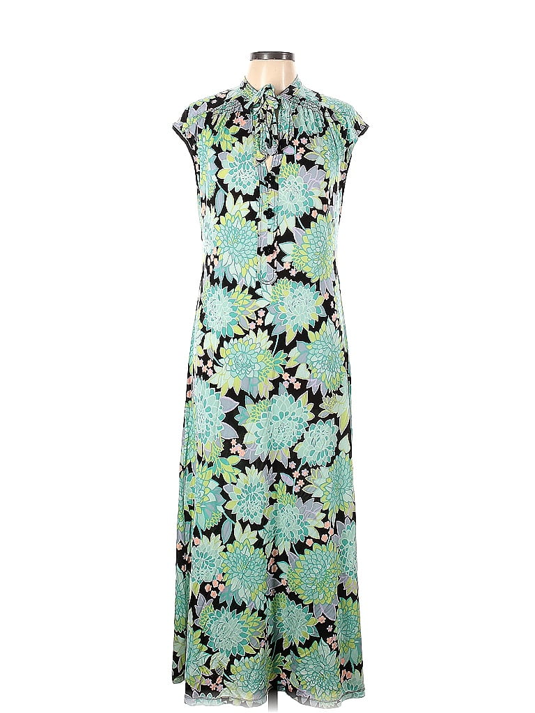 Kate Spade New York Floral Blue Dahlia Bloom Maxi Size L 69 off