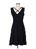 Connected Apparel Solid Black Casual Dress Size 6 - photo 2