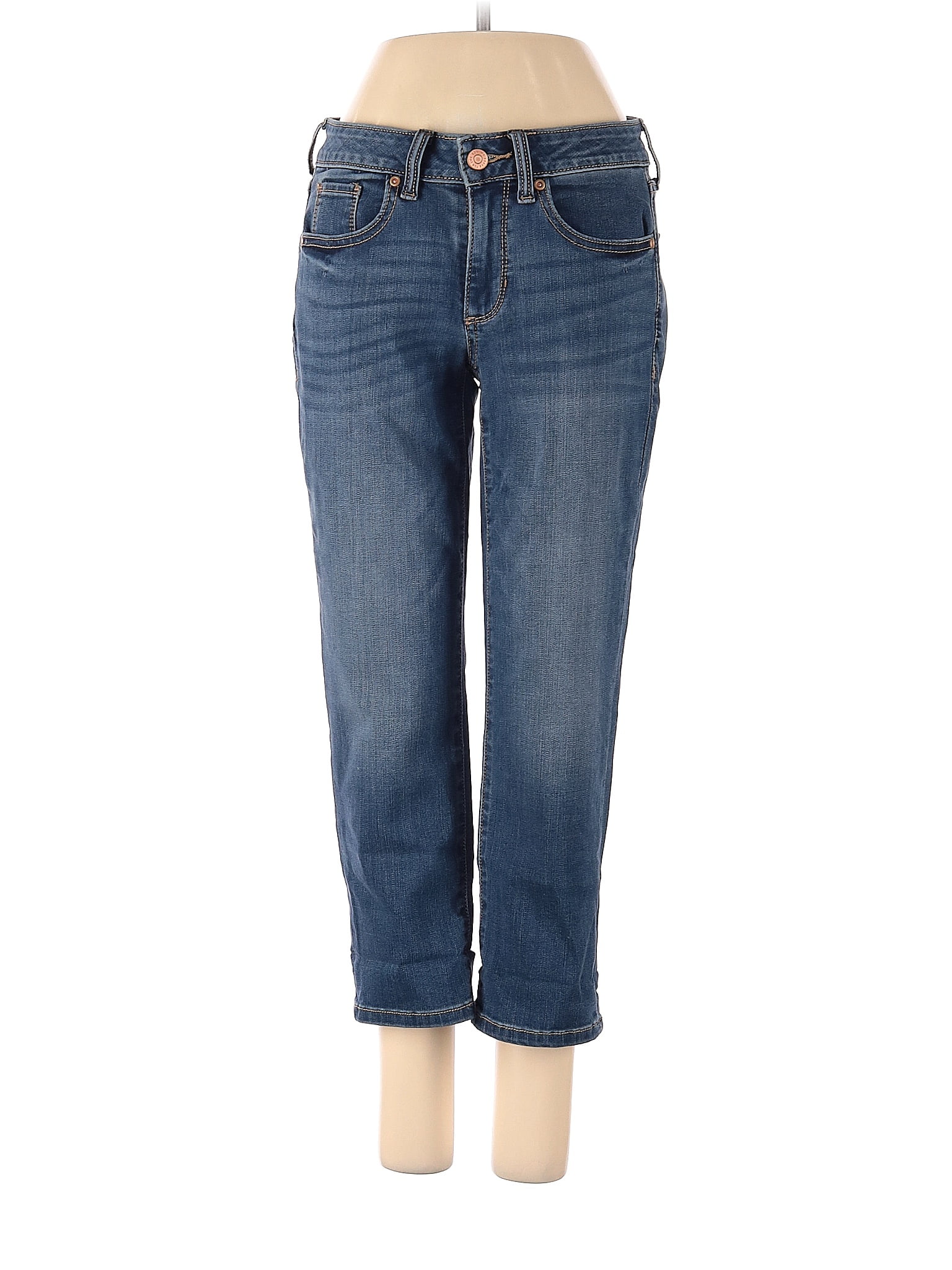 Sonoma Goods for Life Solid Blue Jeans Size 2 (Petite) - 56% off | thredUP