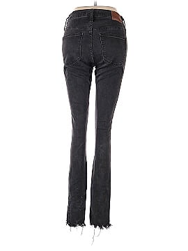 Madewell Tall 9" Mid-Rise Skinny Jeans in Berkeley Black: Button-Through Edition (view 2)