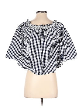 Madewell Smocked Gingham Off-the-Shoulder Top (view 2)