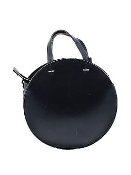 Clare V. 100% Leather Solid Black Blue Leather Crossbody Bag One