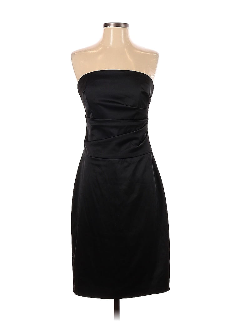 White House Black Market Solid Black Cocktail Dress Size 4 73 off