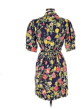 Marissa Webb Collective Multi Floral Printed Puff Sleeve Dress (view 2)