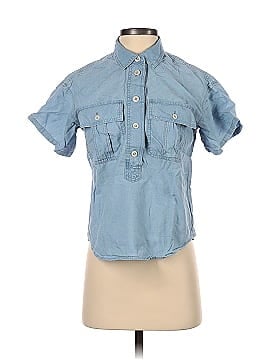 Madewell Indigo Safari Popover Shirt (view 1)