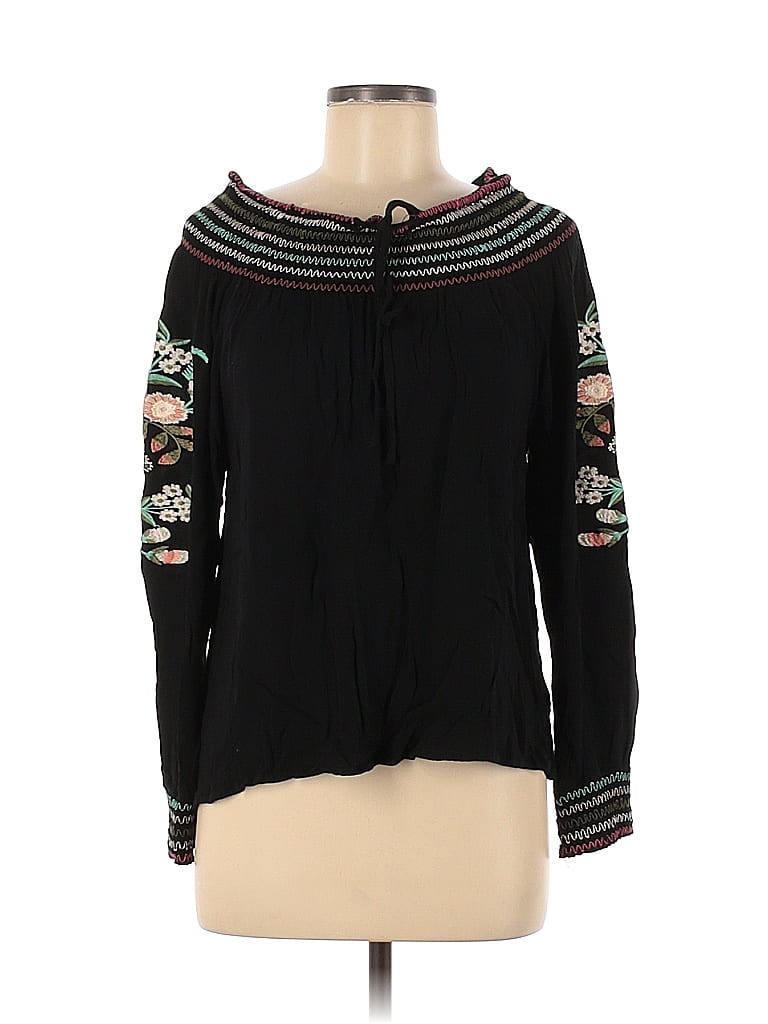 Umgee Printed Long Sleeve Blouse