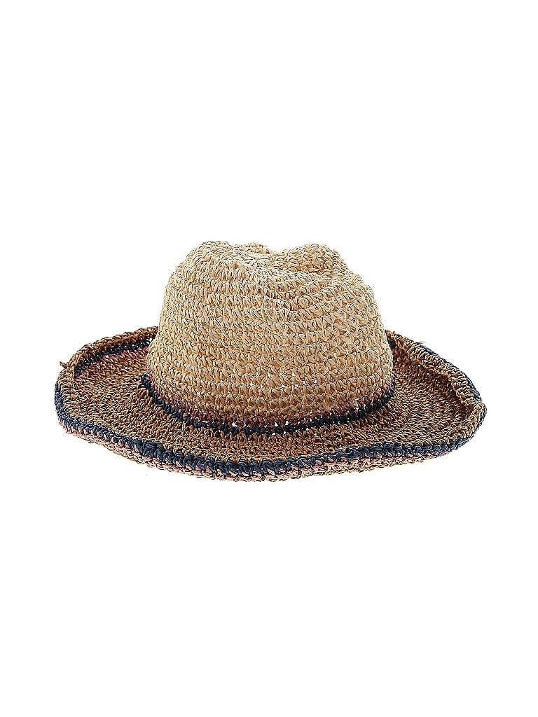 H By Halston 100% Paper Tan Brown Sun Hat One Size - 67% off | thredUP