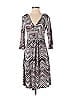 Assorted Brands Chevron-herringbone Gray Casual Dress Size XS - photo 1