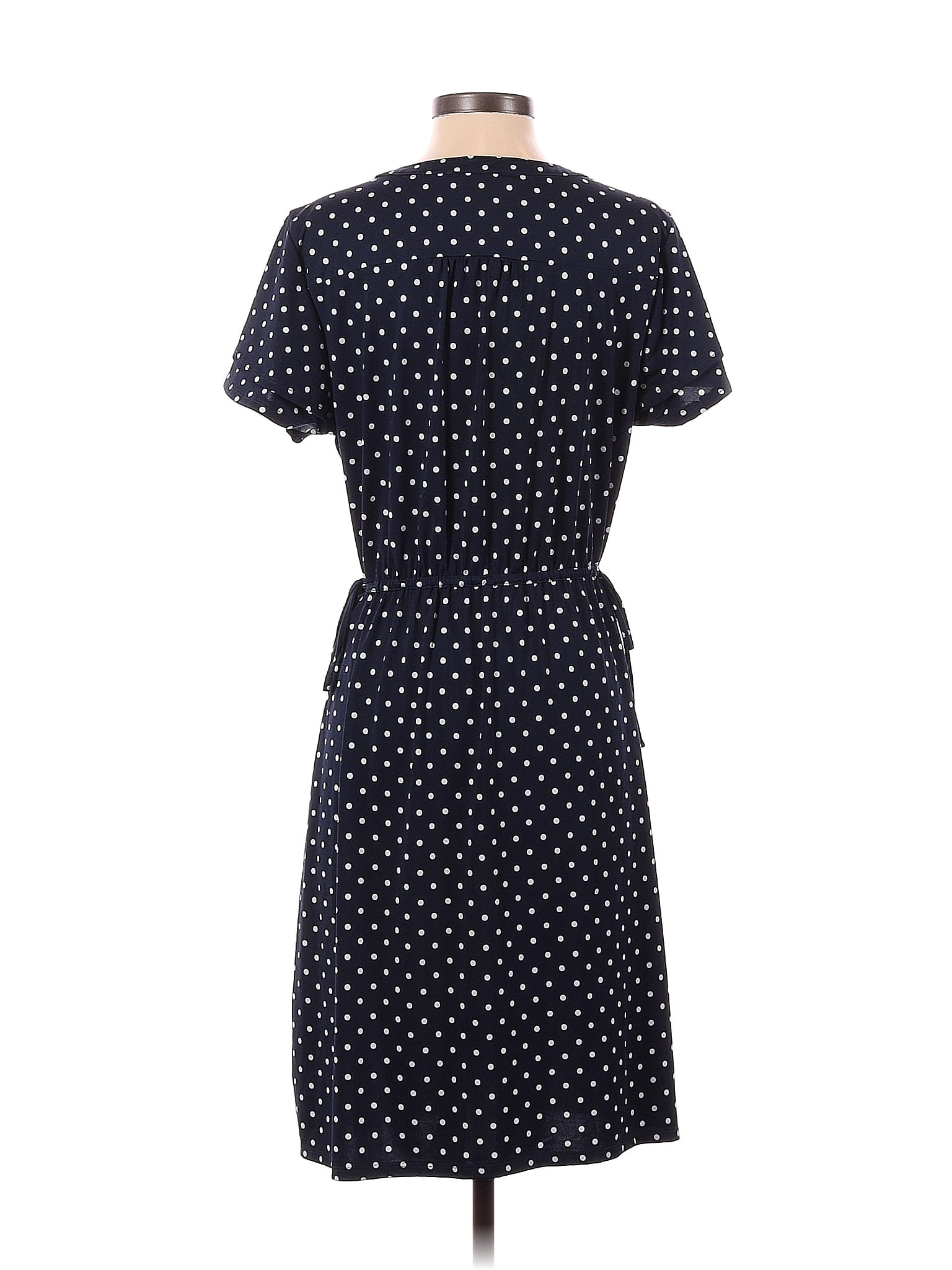 Robert Louis Women's dress, Size PL, Color Dark Blue with Polka  Dots,Pre-owned.G