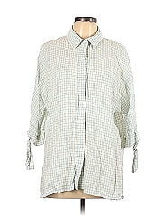 Lafayette 148 New York 3/4 Sleeve Button Down Shirt