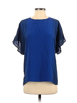 French Connection Short Sleeve Silk Top (view 1)