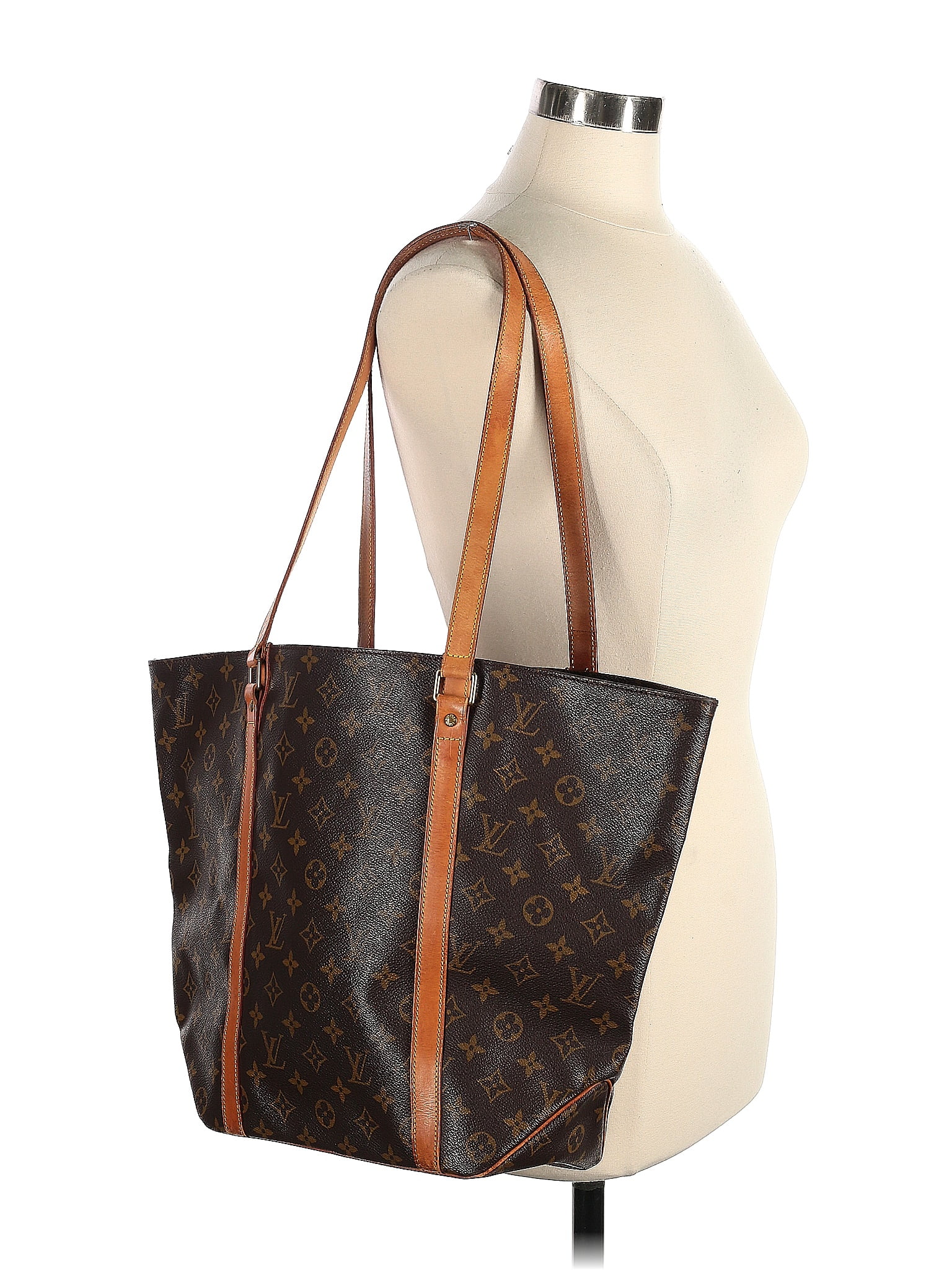 Louis Vuitton 100% Coated Canvas Color Block Brown Monogram Canvas Sac  Shopping One Size - 49% off