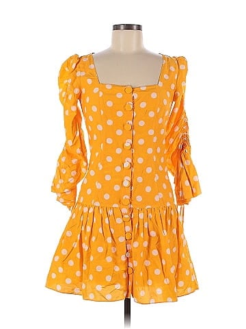 Nicholas polka dot store ruffle mini dress