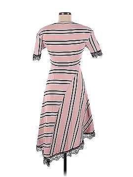 Koché Pink Striped Lace Dress (view 2)