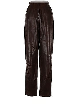 Vakko Faux Leather Pants (view 1)