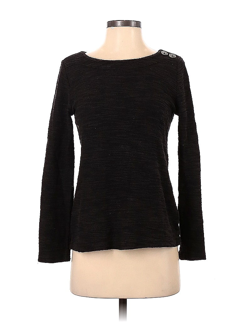 Ann Taylor LOFT Color Block Solid Black Pullover Sweater Size XS - 76% ...