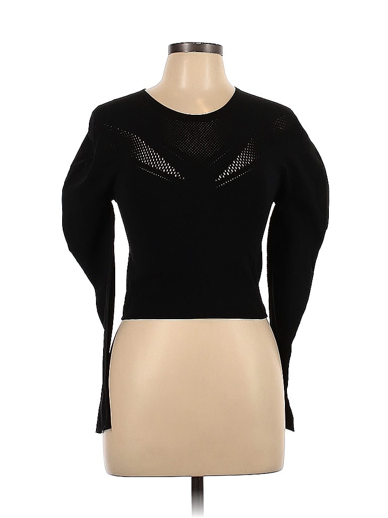 Fabletics Solid Black Long Sleeve Top Size L 61 off thredUP