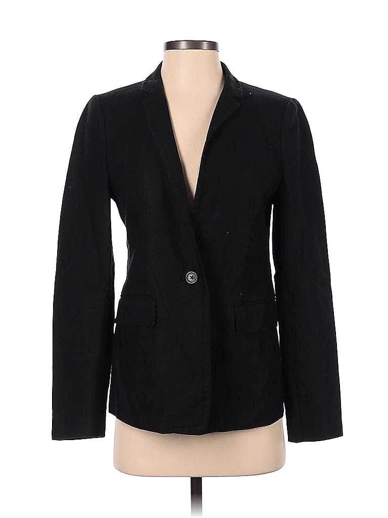 J.Crew 100% Linen Solid Black Blazer Size 4 - 81% off | thredUP