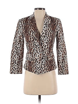 Rachel Roy Collection Leopard Printed Shrunken Blazer (view 1)