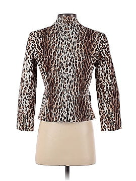 Rachel Roy Collection Leopard Printed Shrunken Blazer (view 2)