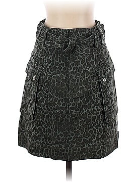 Marissa Webb Collective Green Leopard Skirt (view 1)