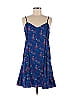 Thakoon Collective 100% Polyester Floral Paisley Blue Blue Floral Printed Shift Size 8 - photo 1