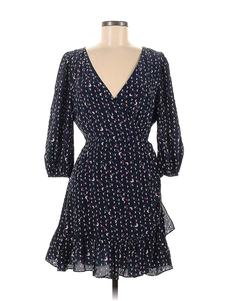 Tanya Taylor 100% Silk Blue Bernadina Dress Size 6 - photo 1