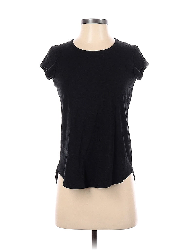 Max Studio Black Short Sleeve T-Shirt Size XS - photo 1