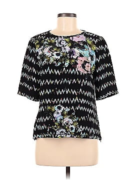 Cynthia Rowley Short Sleeve Silk Top (view 1)