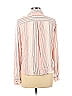 Ivanka Trump 100% Rayon Stripes Pink Long Sleeve Button-Down Shirt Size L - photo 2