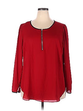 Sharagano Long Sleeve Blouse (view 1)