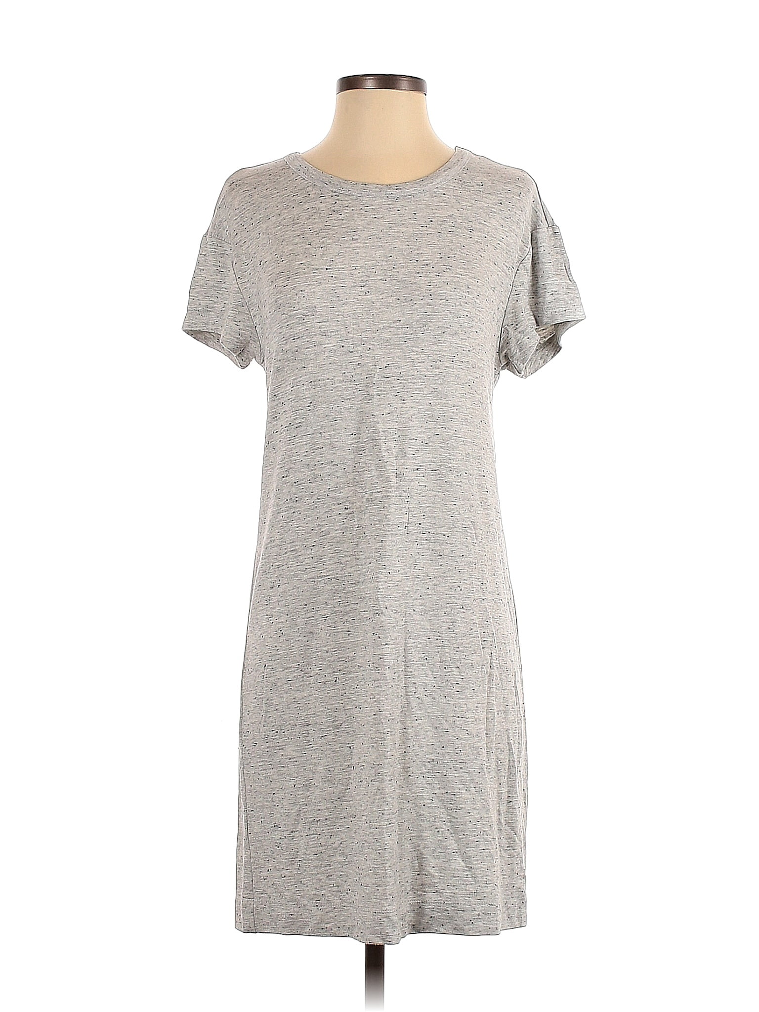 Ann Taylor LOFT Outlet Solid Gray Casual Dress Size XS - 52% off | thredUP