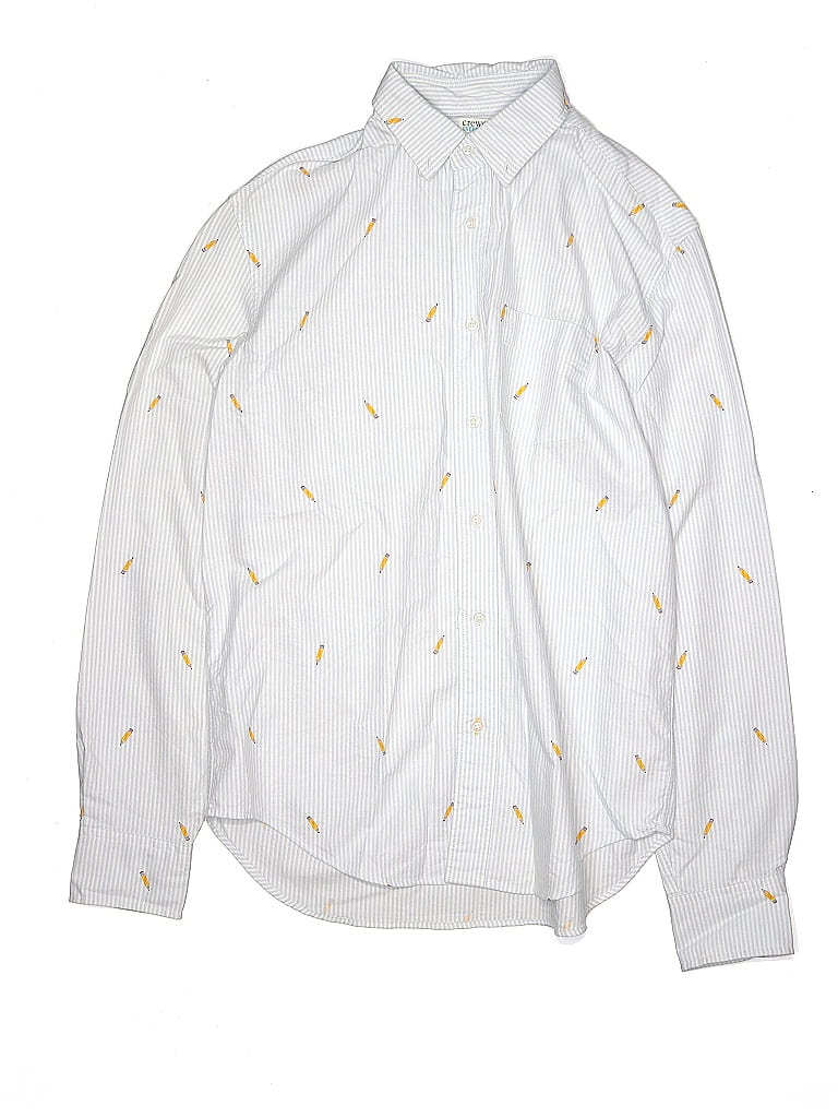 Crewcuts 100% Cotton Blue Long Sleeve Button-Down Shirt Size 16 - photo 1